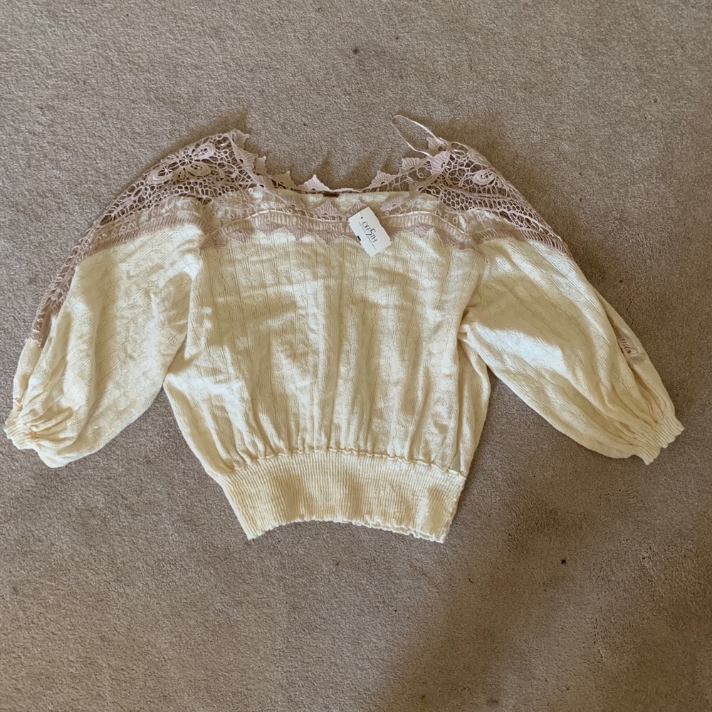 cropped fp sweater